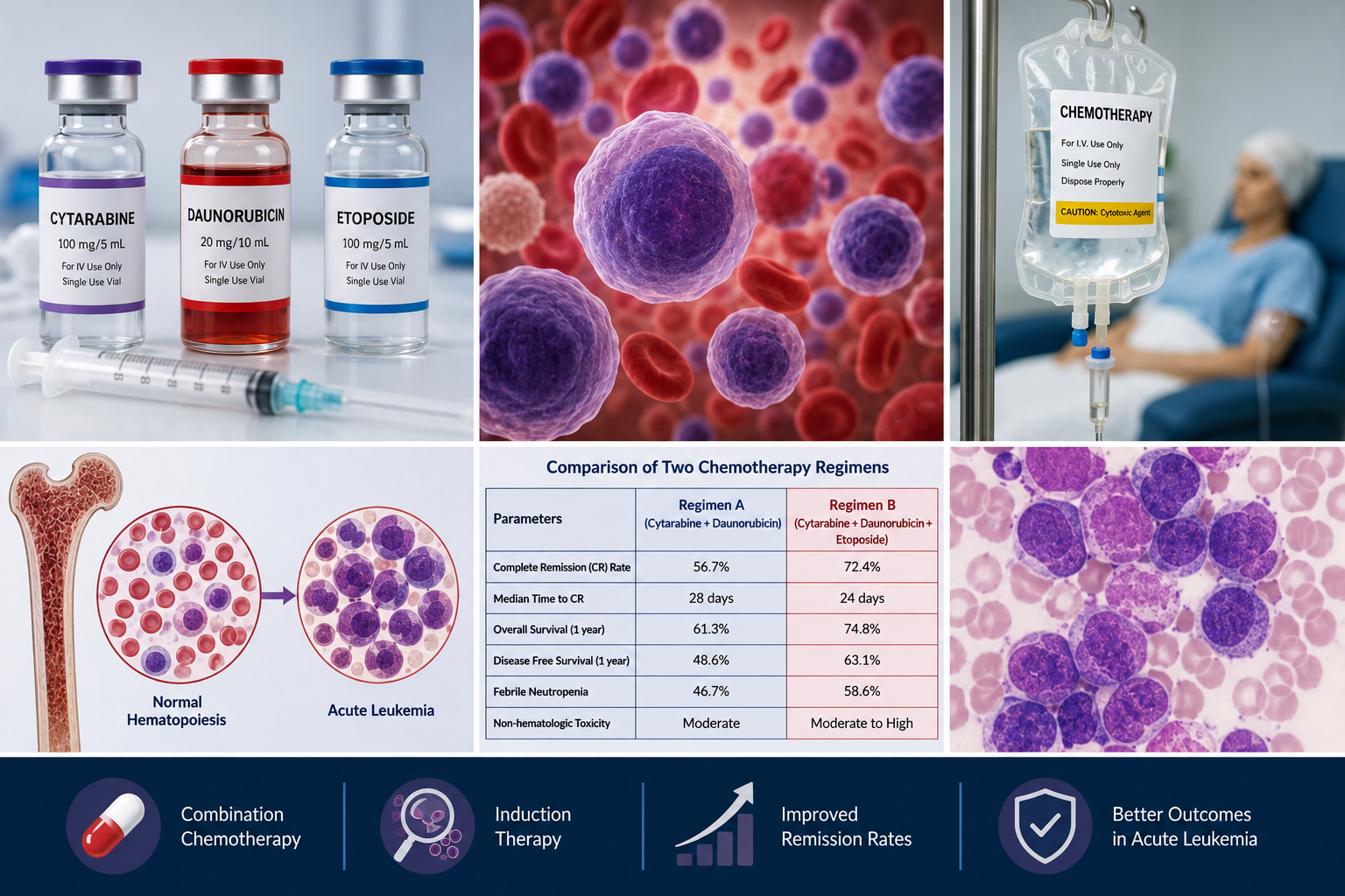 A Comparative Study of Two Regimens of Combination Chemotherapy in Acute Leukemia